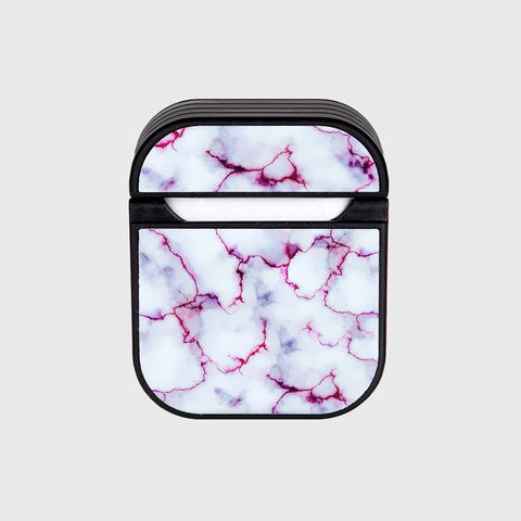 Apple Airpods 1 / 2 Cover - White Marble Series - Silicon Airpods Case