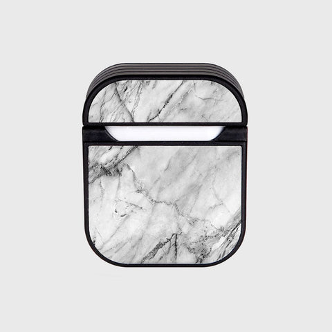 Apple Airpods 1 / 2 Cover - White Marble Series - Silicon Airpods Case