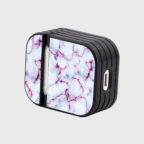 Apple Airpods 1 / 2 Cover - White Marble Series - Silicon Airpods Case