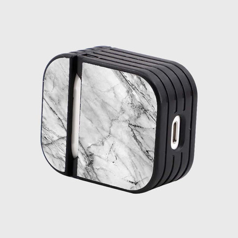 Apple Airpods 1 / 2 Cover - White Marble Series - Silicon Airpods Case