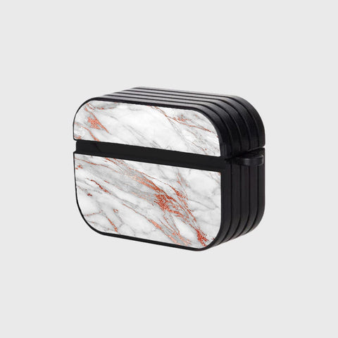 Apple Airpods Pro Cover - White Marble Series - Silicon Airpods Case