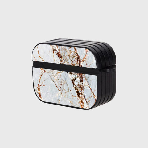 Apple Airpods Pro Cover - White Marble Series - Silicon Airpods Case