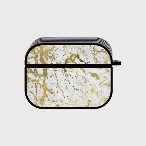 Apple Airpods Pro Cover - White Marble Series - Silicon Airpods Case