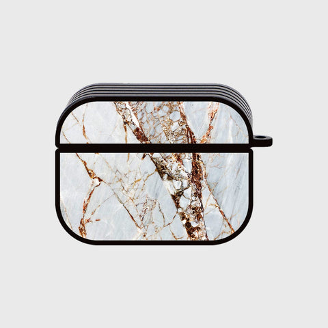 Apple Airpods Pro Cover - White Marble Series - Silicon Airpods Case