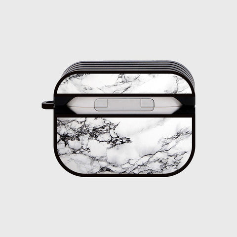 Apple Airpods Pro Cover - White Marble Series - Silicon Airpods Case