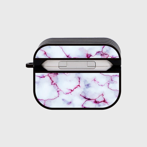 Apple Airpods Pro Cover - White Marble Series - Silicon Airpods Case