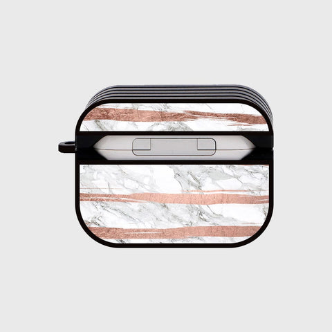 Apple Airpods Pro Cover - White Marble Series - Silicon Airpods Case