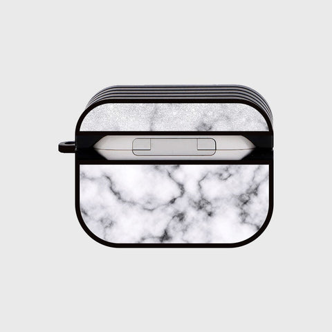 Apple Airpods Pro Cover - White Marble Series - Silicon Airpods Case