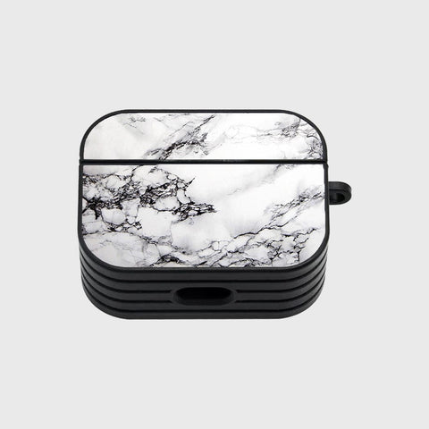 Apple Airpods Pro Cover - White Marble Series - Silicon Airpods Case