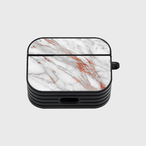 Apple Airpods Pro Cover - White Marble Series - Silicon Airpods Case