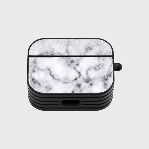 Apple Airpods Pro Cover - White Marble Series - Silicon Airpods Case