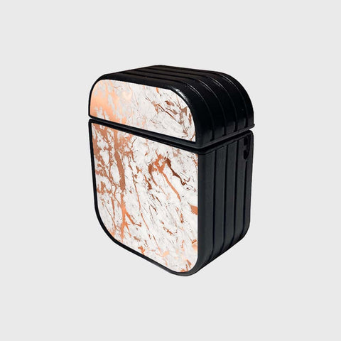 Apple Airpods 1 / 2 Cover - White Marble Series 2 - Silicon Airpods Case