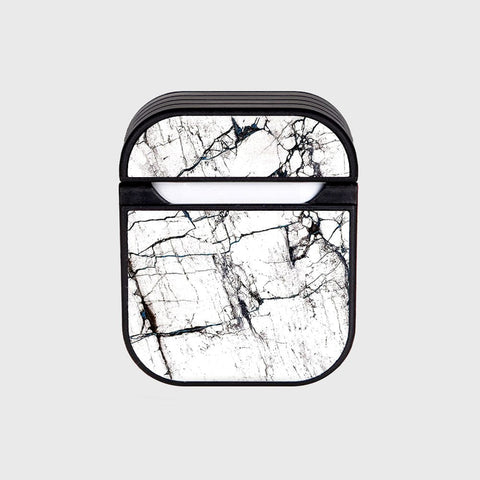 Apple Airpods 1 / 2 Cover - White Marble Series 2 - Silicon Airpods Case