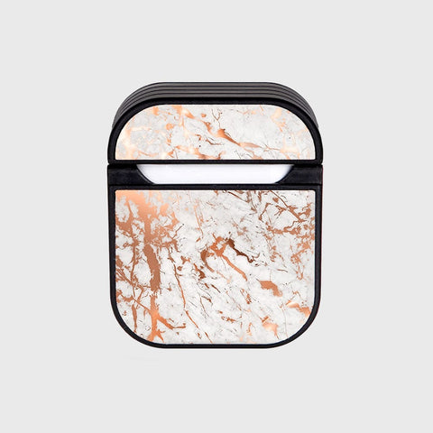 Apple Airpods 1 / 2 Cover - White Marble Series 2 - Silicon Airpods Case