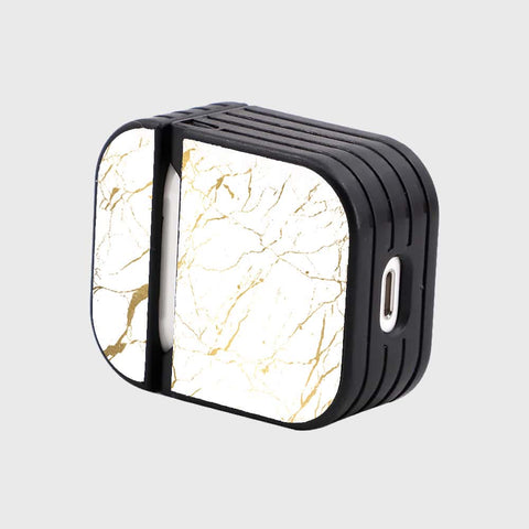 Apple Airpods 1 / 2 Cover - White Marble Series 2 - Silicon Airpods Case