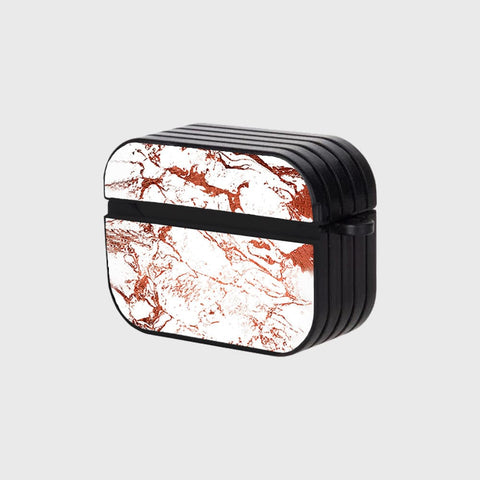 Apple Airpods Pro Cover - White Marble Series 2 - Silicon Airpods Case