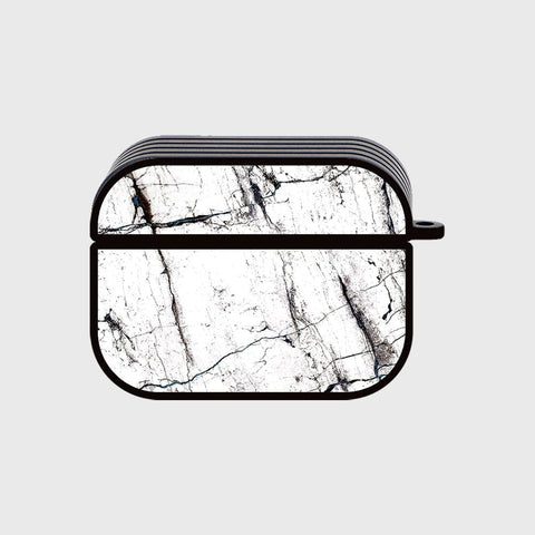 Apple Airpods Pro Cover - White Marble Series 2 - Silicon Airpods Case