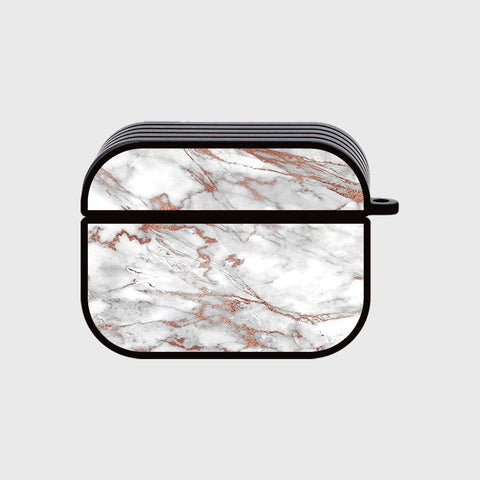 Apple Airpods Pro Cover - White Marble Series 2 - Silicon Airpods Case