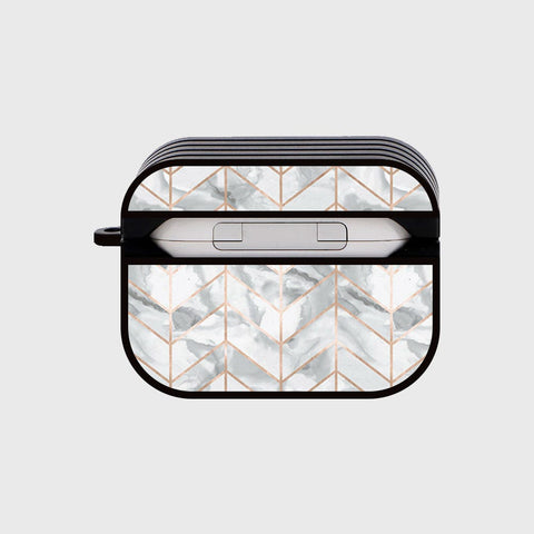 Apple Airpods Pro Cover - White Marble Series 2 - Silicon Airpods Case