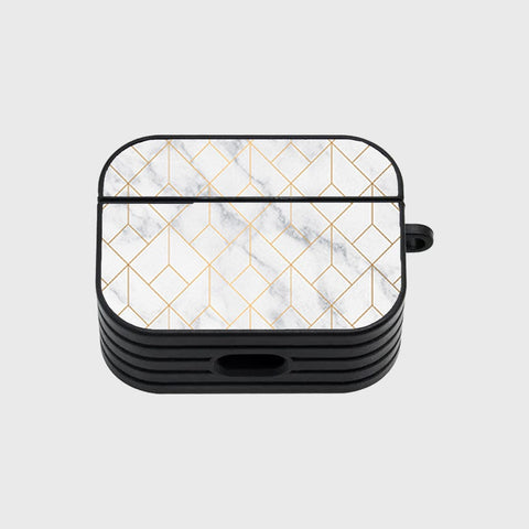 Apple Airpods Pro Cover - White Marble Series 2 - Silicon Airpods Case