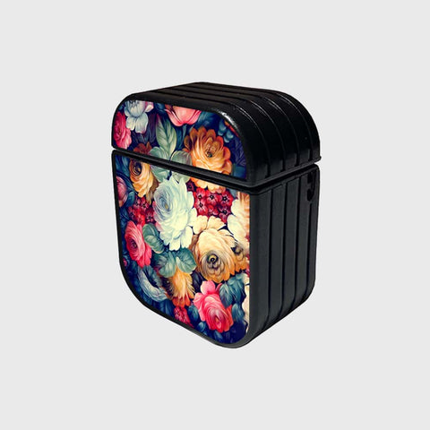 Apple Airpods 1 / 2 Cover - Floral Marble Series - Silicon Airpods Case