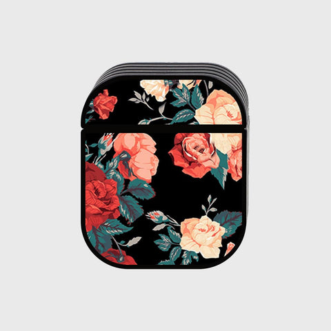 Apple Airpods 1 / 2 Cover - Floral Marble Series - Silicon Airpods Case