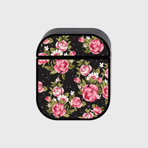 Apple Airpods 1 / 2 Cover - Floral Marble Series - Silicon Airpods Case