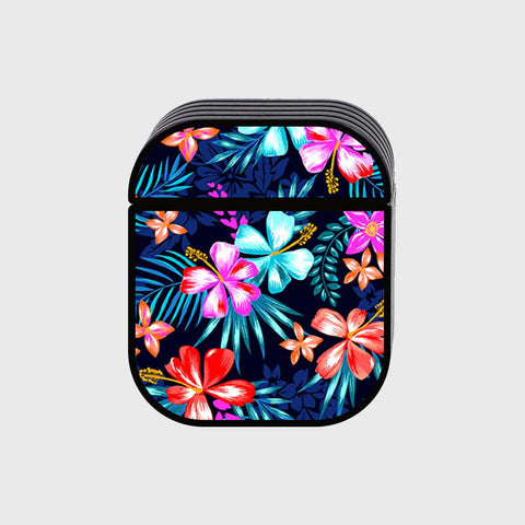 Apple Airpods 1 / 2 Cover - Floral Marble Series - Silicon Airpods Case