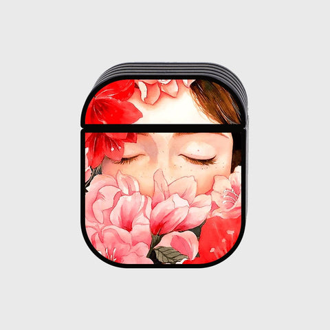 Apple Airpods 1 / 2 Cover - Floral Marble Series - Silicon Airpods Case