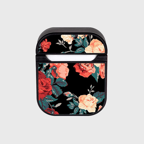 Apple Airpods 1 / 2 Cover - Floral Marble Series - Silicon Airpods Case