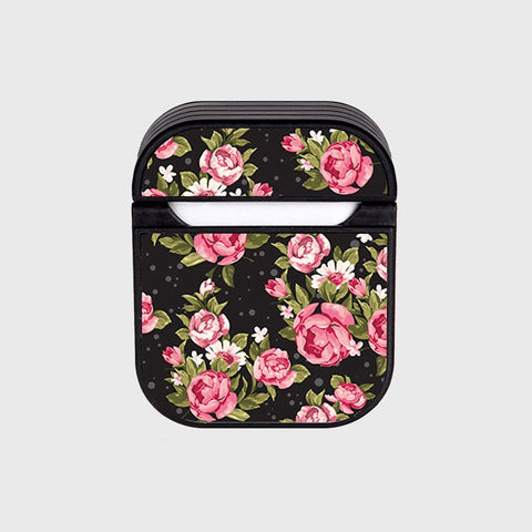 Apple Airpods 1 / 2 Cover - Floral Marble Series - Silicon Airpods Case