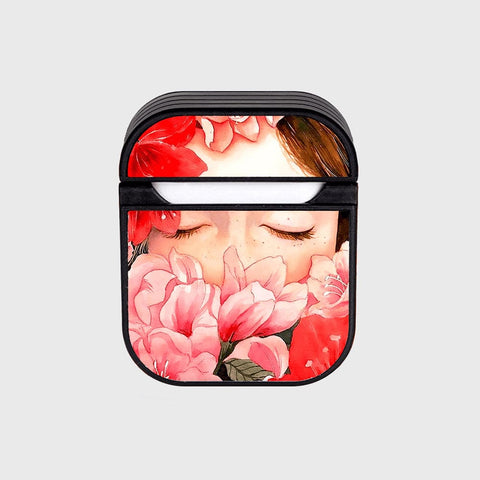 Apple Airpods 1 / 2 Cover - Floral Marble Series - Silicon Airpods Case