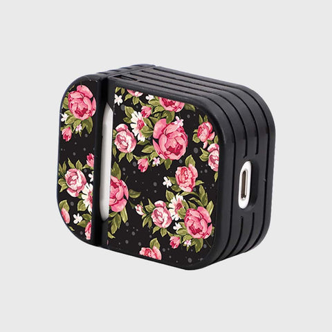 Apple Airpods 1 / 2 Cover - Floral Marble Series - Silicon Airpods Case