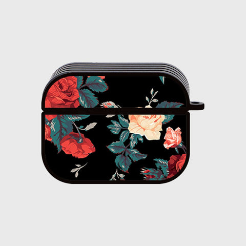 Apple Airpods Pro Cover - Floral Marble Series - Silicon Airpods Case