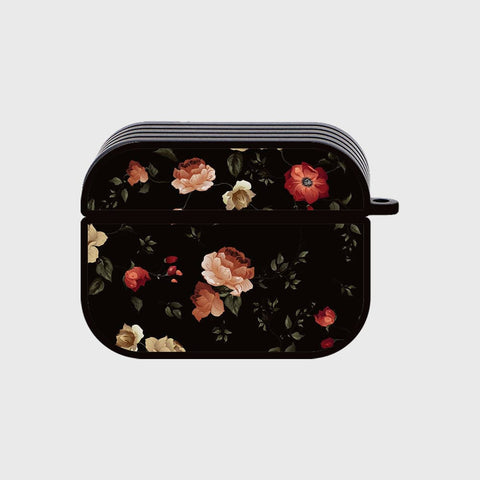 Apple Airpods Pro Cover - Floral Marble Series - Silicon Airpods Case