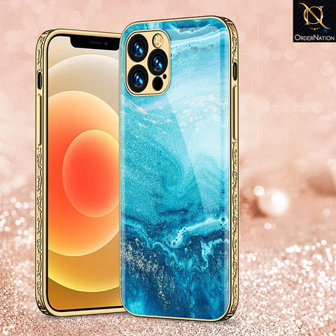 iPhone 11 Pro Cover - Mystic Marble Series - HQ Ultra Shine Premium Infinity Glass Soft Silicon Borders Casee