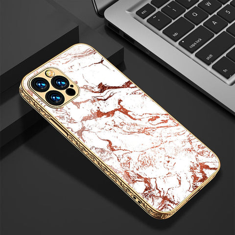 iPhone 11 Pro Cover - White Marble Series 2 - HQ Ultra Shine Premium Infinity Glass Soft Silicon Borders Casee