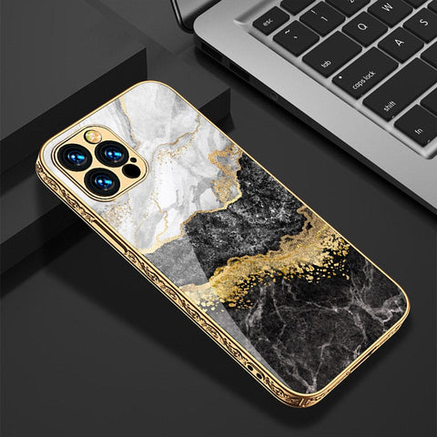 iPhone 11 Pro Cover - Colorful Marble Series - HQ Ultra Shine Premium Infinity Glass Soft Silicon Borders Casee