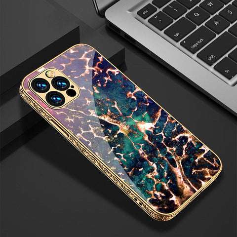 iPhone 11 Pro Cover - Colorful Marble Series - HQ Ultra Shine Premium Infinity Glass Soft Silicon Borders Casee