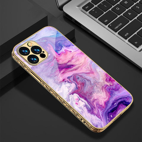 iPhone 11 Pro Cover - Colorful Marble Series - HQ Ultra Shine Premium Infinity Glass Soft Silicon Borders Casee