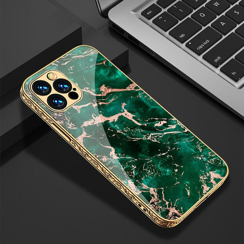 iPhone 11 Pro Cover - Colorful Marble Series - HQ Ultra Shine Premium Infinity Glass Soft Silicon Borders Casee