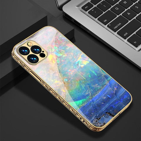 iPhone 11 Pro Cover - Colorful Marble Series - HQ Ultra Shine Premium Infinity Glass Soft Silicon Borders Casee