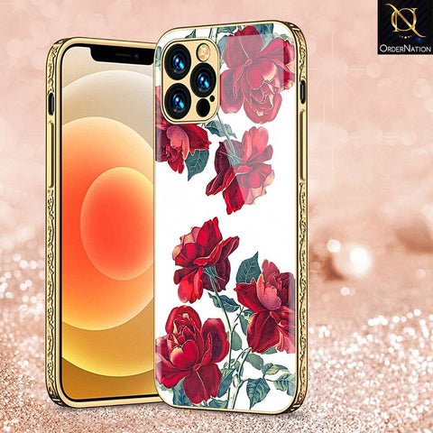 iPhone 11 Pro Cover - Floral Series 2 - HQ Ultra Shine Premium Infinity Glass Soft Silicon Borders Casee
