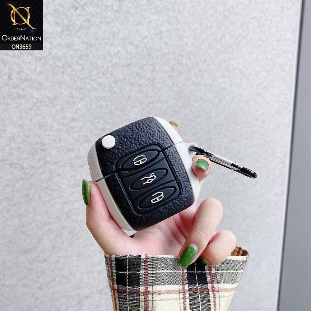 Apple Airpods 1 / 2 Cover - Black - Trending 3D Car Remote Shape Soft ...