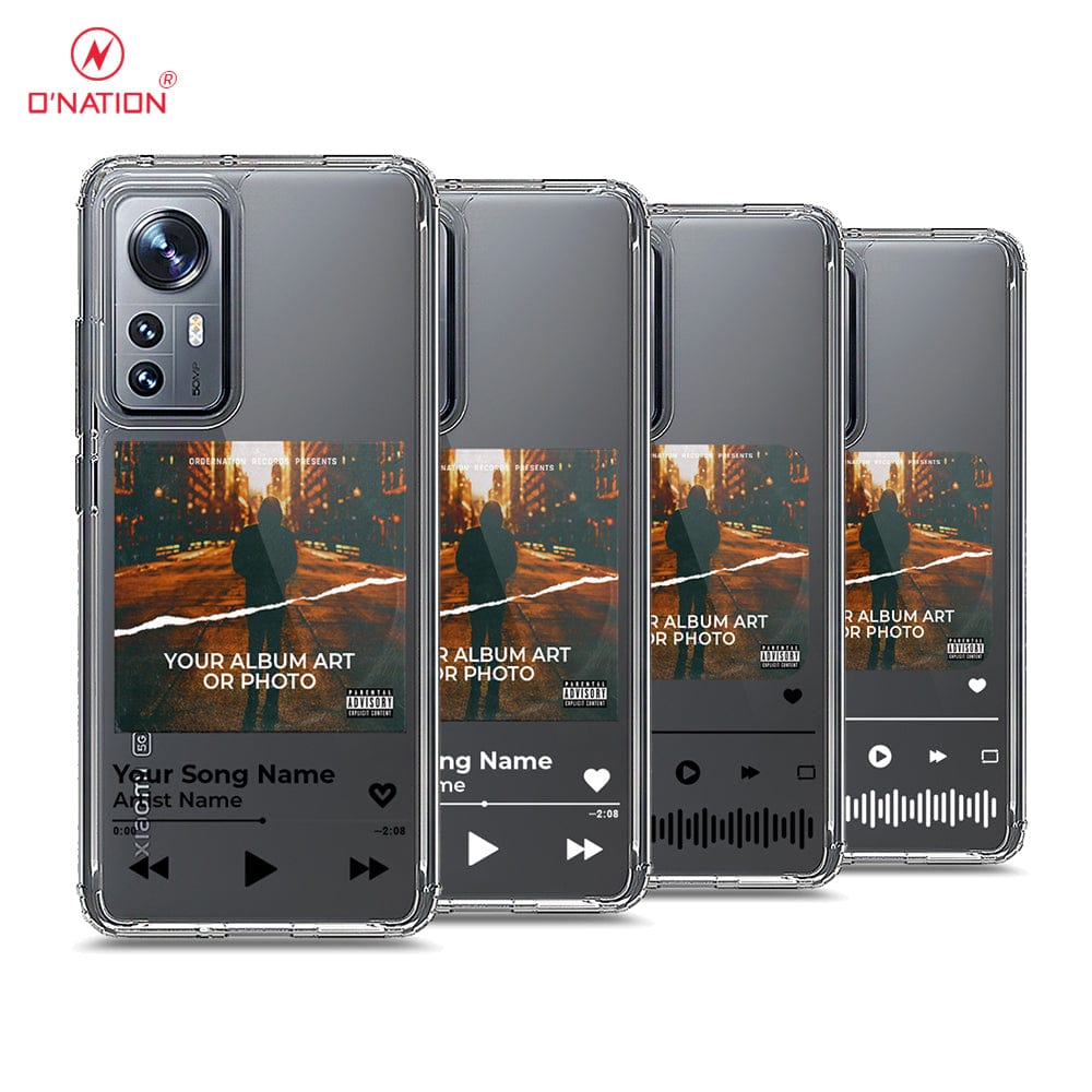 Xiaomi 12 Cover - Personalised Album Art Series - 4 Designs - Clear Phone Case - Soft Silicon Borders