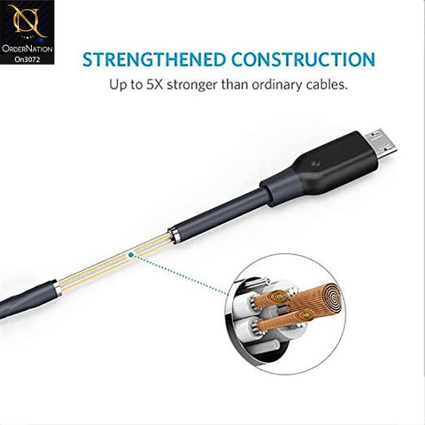 Anker - A8132 - PowerLine Micro Usb Charging Data Cable With 1 Year Warranty