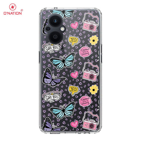 Oppo Reno 7 Lite Cover - O'Nation Butterfly Dreams Series - 9 Designs - Clear Phone Case - Soft Silicon Borders