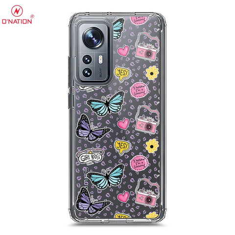 Xiaomi 12X Cover - O'Nation Butterfly Dreams Series - 9 Designs - Clear Phone Case - Soft Silicon Borders