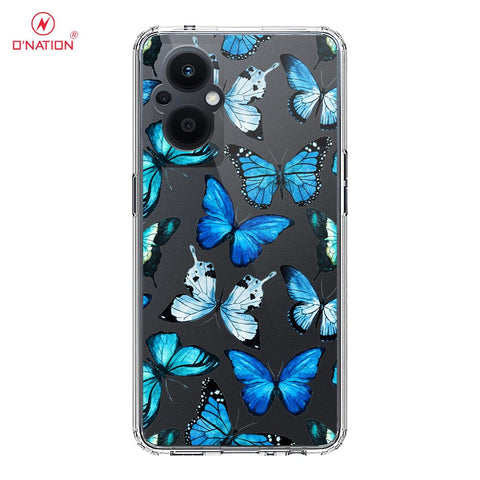 Oppo Reno 7 Lite Cover - O'Nation Butterfly Dreams Series - 9 Designs - Clear Phone Case - Soft Silicon Borders