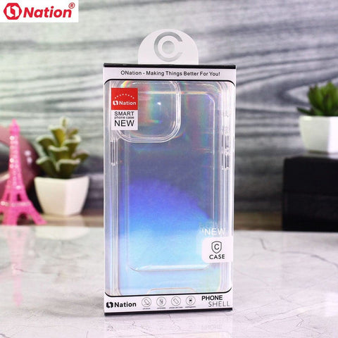 iPhone 13 Mini Cover - ONation Essential Series - Premium Quality No Yellowing Drop Tested Tpu+Pc Clear Soft Edges